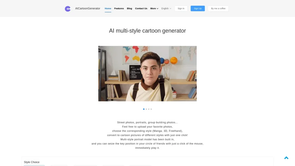 AI  multi-style cartoon generator