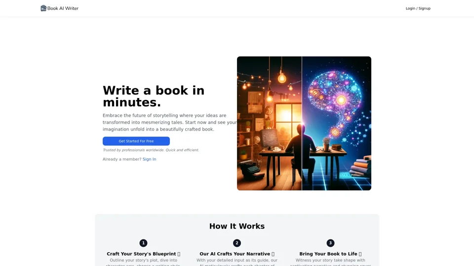 BookAIWriter.com - Revolutionize Your Writing with AI | Create Books & Stunning Covers Effortlessly