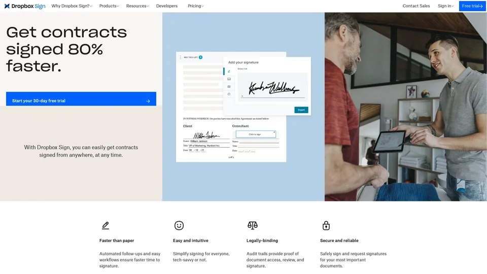 Dropbox Sign eSignature Agreements — Work Smarter - Dropbox