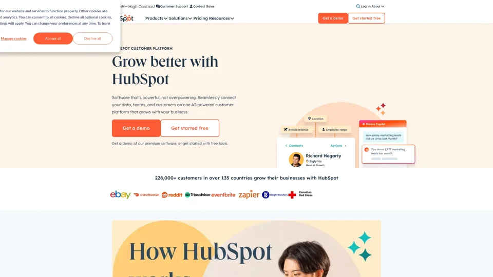 HubSpot | Software & Tools for your Business - Homepage