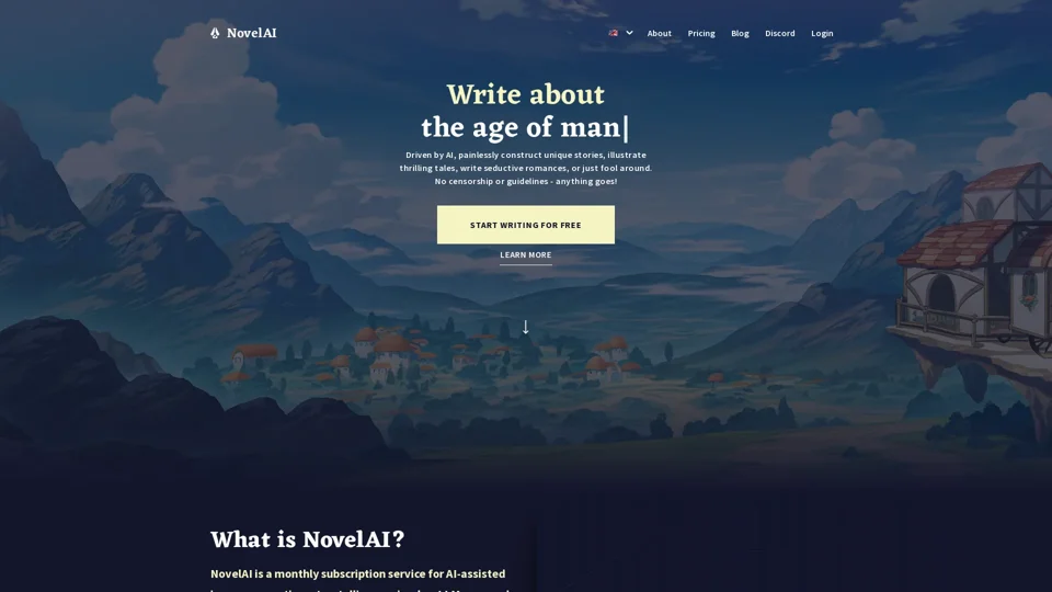 NovelAI - The AI Storyteller