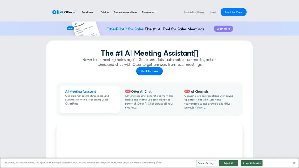 Otter.ai - AI Meeting Note Taker & Real-time AI Transcription