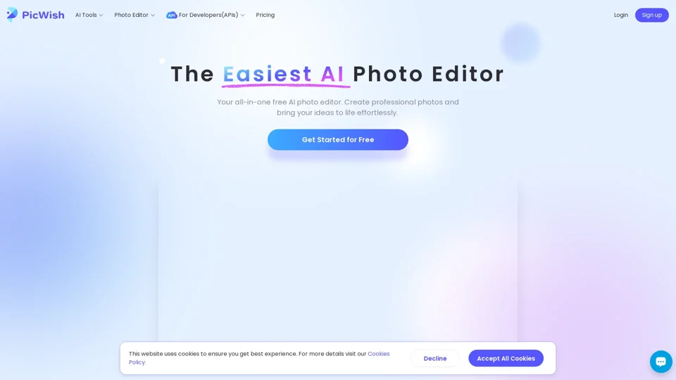 PicWish AI Photo Editor | Free Online Photo Editing Tools