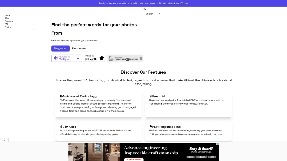 PikPoet | Bridges the gap between your photos and perfect captions.