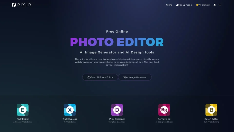 Free Online AI Photo Editor, Image Generator & Design tool