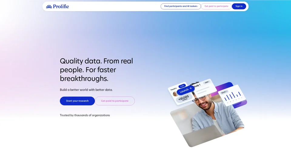 Prolific | Quickly find research participants you can trust