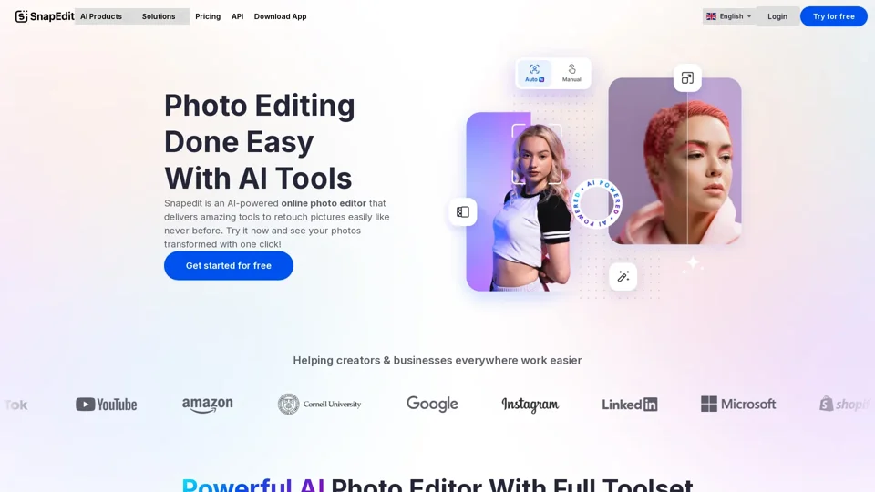 Photo Editor Online - AI Editing Photo Free - SnapEdit.App