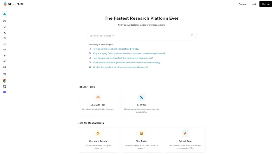 AI Chat for scientific PDFs | SciSpace